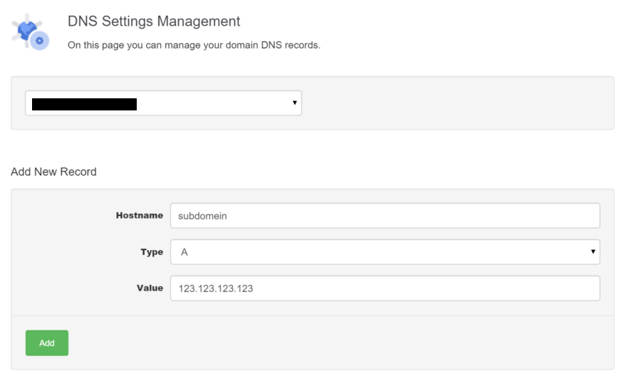 DNS instellingen